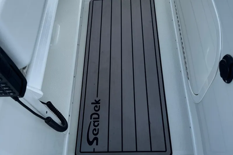  Yacht Photos Pics SeaDek flooring on 2020 Yellowfin 36 Offshore boat, featuring durable, non-slip surface.