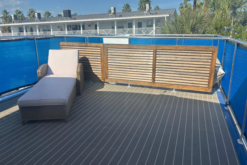 Miss Magnolia Yacht Photos Pics Upper deck tender storage and lounge