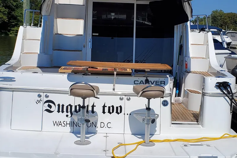  Yacht Photos Pics 2003 Carver 36 Super Sport yacht docked, named "The Dugout Too," Washington, D.C.