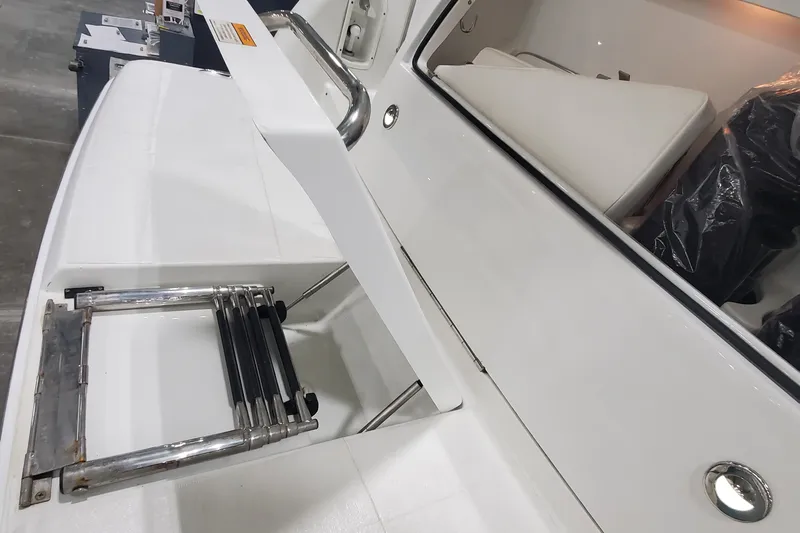  Yacht Photos Pics 2010 Formula 31 Performance Cruiser swim platform with foldable ladder.