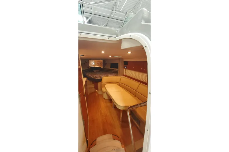  Yacht Photos Pics Interior of 2010 Formula 31 Performance Cruiser with cozy seating and modern design.