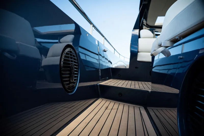  Yacht Photos Pics Luxurious Dutch American DA 53 yacht interior, featuring sleek design and comfortable seating, 2025 model.