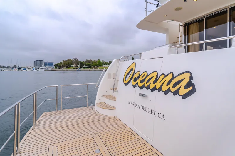 Oceana Yacht Photos Pics 2009 McKinna 60 Pilothouse yacht "Oceana" docked at Marina del Rey, CA.
