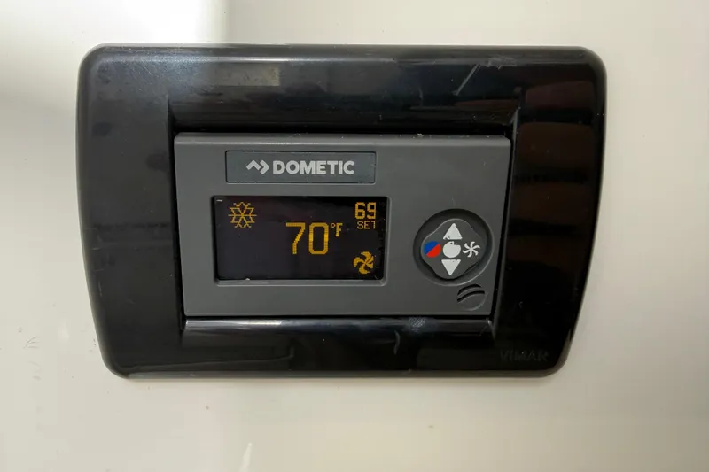 Destroyer Yacht Photos Pics Dometic thermostat display set to 70&deg;F in 2018 HCB 39 Speciale.