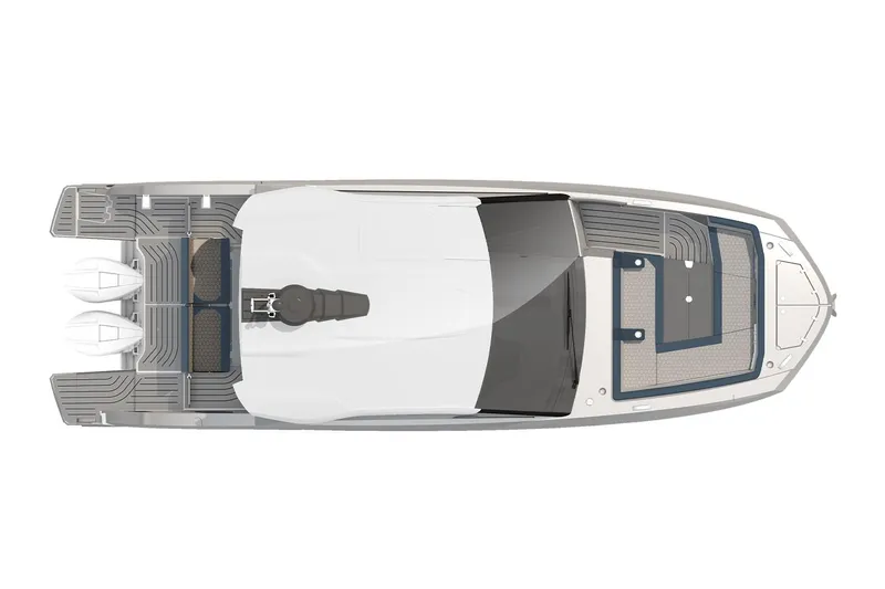  Yacht Photos Pics Manufacturer Provided Image: Top view of 2024 Galeon 325 GTO luxury motor yacht.