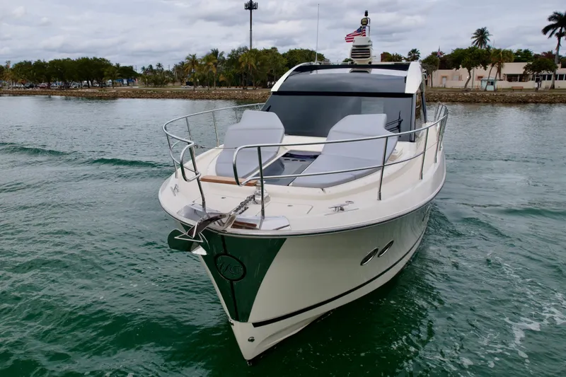  Yacht Photos Pics 2017 Beneteau Monte Carlo 5S yacht cruising on calm waters.