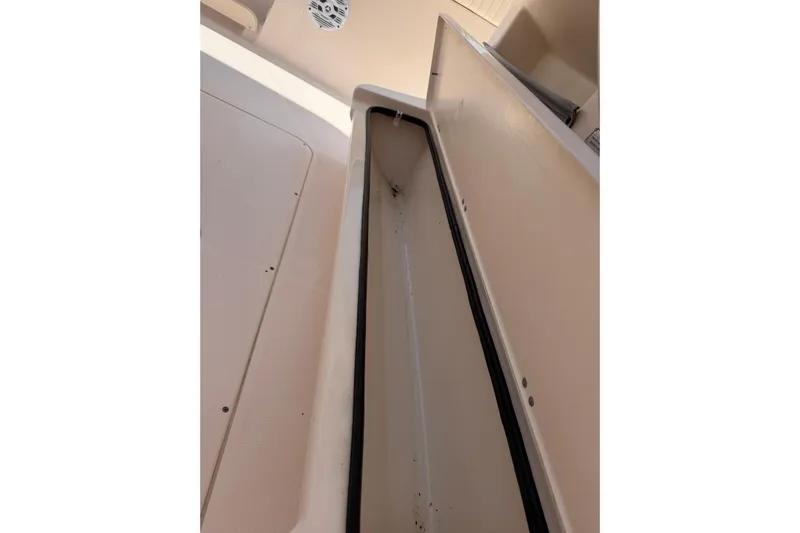  Yacht Photos Pics Open storage compartment on a 2008 Grady-White Canyon 336 boat.