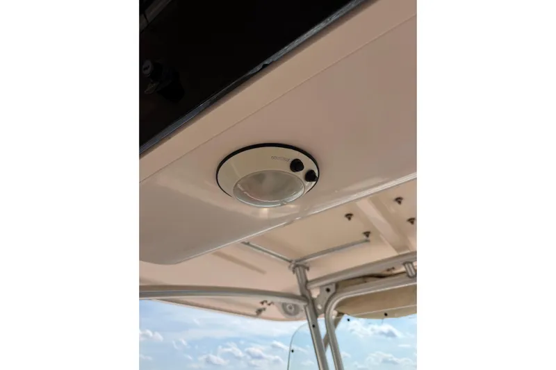  Yacht Photos Pics Ceiling light fixture on 2008 Grady-White Canyon 336 boat.