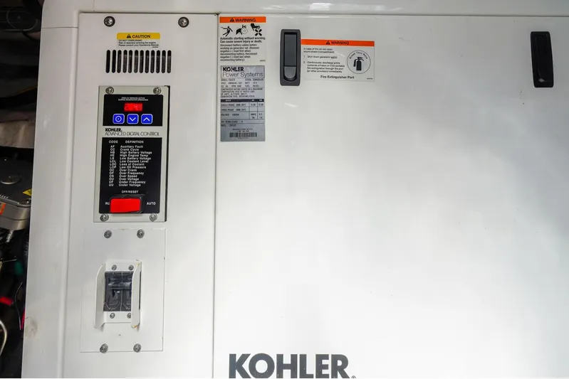  Yacht Photos Pics Kohler power system control panel on 2016 Cruisers Yachts 45 Cantius.