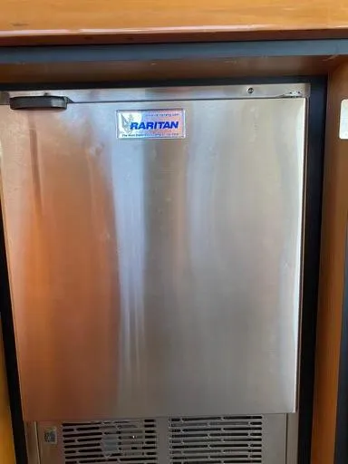 Venko Yacht Photos Pics Stainless steel Raritan refrigerator on a 2006 Sunseeker Manhattan 50 yacht.