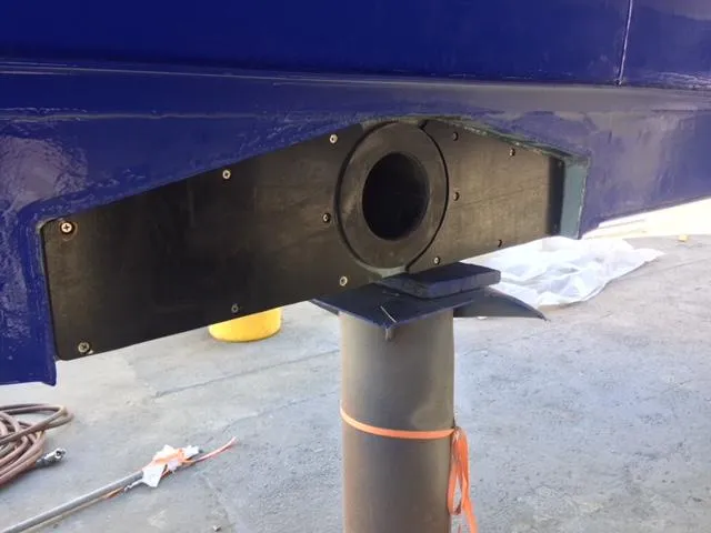 Billie J Yacht Photos Pics Close-up of a 2008 Custom High Speed 70pax COI Passenger boat component.