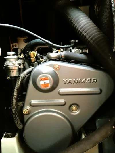  Yacht Photos Pics Yanmar engine in a 2008 Beneteau 49 Oceanis Tall Rig sailboat.