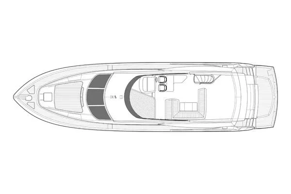 Azzurro Yacht Photos Pics Manufacturer Provided Image: Flybridge Layout