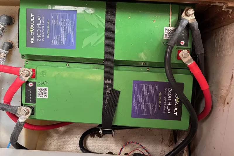 Ardent Yacht Photos Pics Green Kilovault 2400 HLX+ solar power batteries installed in a 1993 J Boats J/130.