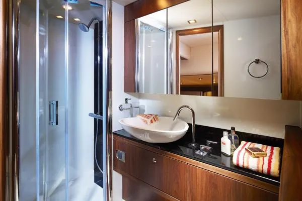  Yacht Photos Pics Manufacturer Provided Image: Stateroom Head