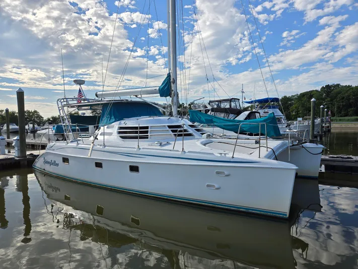 Storyteller Yacht Photos Pics Starboard Side at Dock