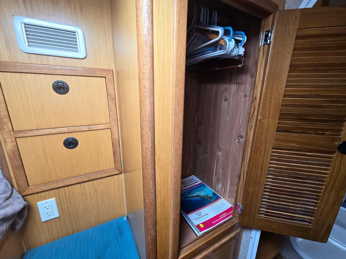 Storyteller Yacht Photos Pics Starboard Aft Hanging Locker 1