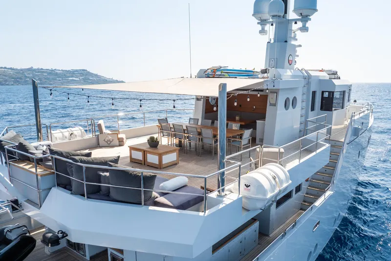 Preference 19 Yacht Photos Pics Luxurious 2011 Tansu Custom yacht with spacious deck, elegant seating, and ocean view.