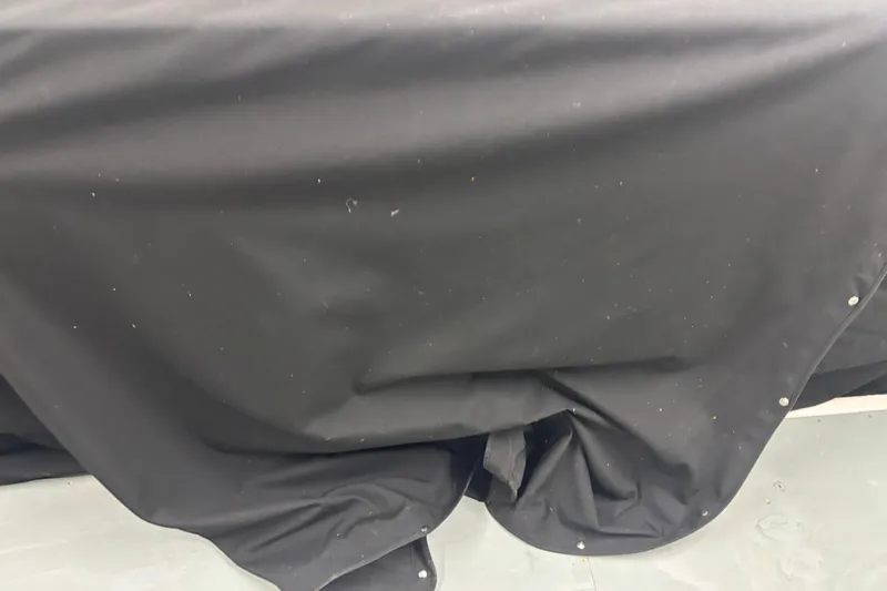  Yacht Photos Pics Black cover on a 2020 Pursuit DC 365 Dual Console boat.