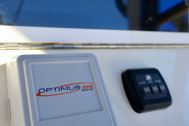 Yacht Photos Pics Control panel of 2019 SeaVee 370Z boat featuring Optimus EPS system.