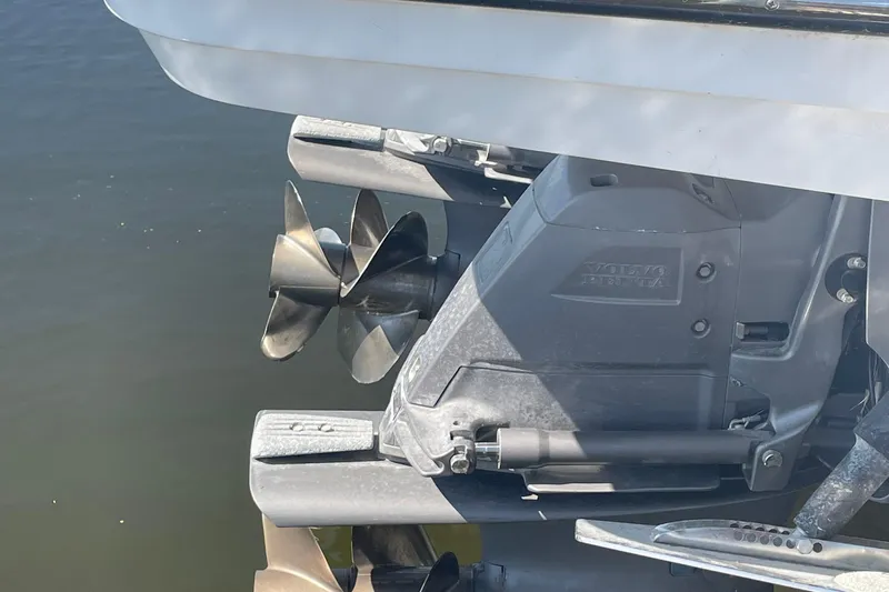  Yacht Photos Pics 2018 Monterey 328 Super Sport boat with Volvo Penta outdrive and dual propellers.