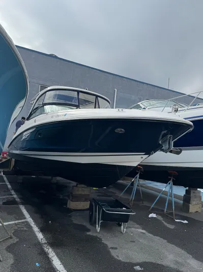 Sea Of O Yacht Photos Pics 2015 Sea Ray 350 SLX boat on display in a marina setting.