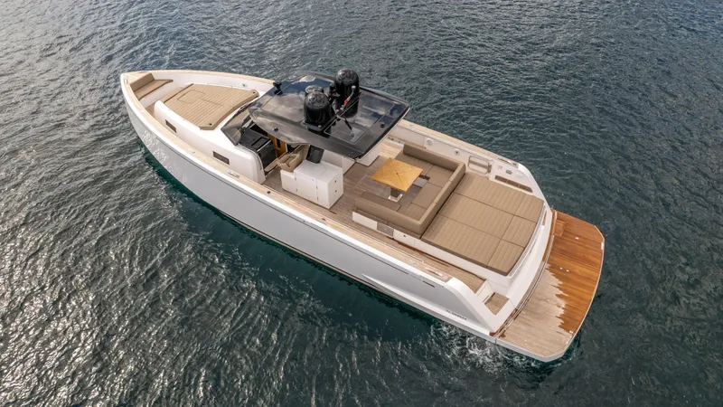  Yacht Photos Pics 2024 Pardo Yachts 50 luxury yacht cruising on open water.