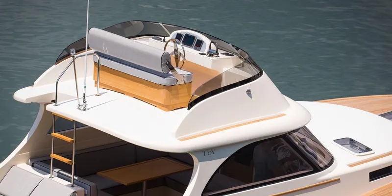 36 Fly Yacht Photos Pics 2025 Toy 36 Fly yacht with sleek design and modern flybridge.