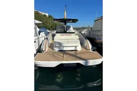 2023 Solaris Power 40 Open yacht docked, featuring sleek design and spacious deck.
