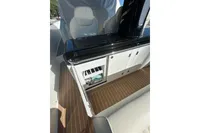 2023 Solaris Power 40 Open yacht interior with sleek cabinetry and modern design.