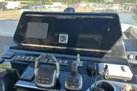 Control panel of 2023 Solaris Power 40 Open yacht with advanced navigation equipment.