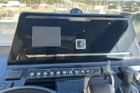 Control panel of 2023 Solaris Power 40 Open yacht with Volvo Penta system.