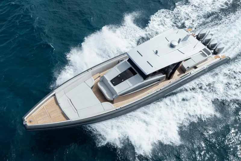 Sea Sea II Yacht Photos Pics Novamarine BS 160 Outboard 2022 cruising on open water, showcasing sleek design and powerful engines.