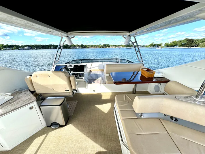 Kimberlee Dawn Yacht Photos Pics FlyBridge Looking Forward