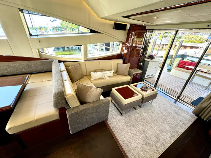 Kimberlee Dawn Yacht Photos Pics Salon Area w/ Custom Furnishings