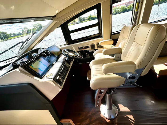 Kimberlee Dawn Yacht Photos Pics Main Helm Area w/ (2) Custom STIDD Seats