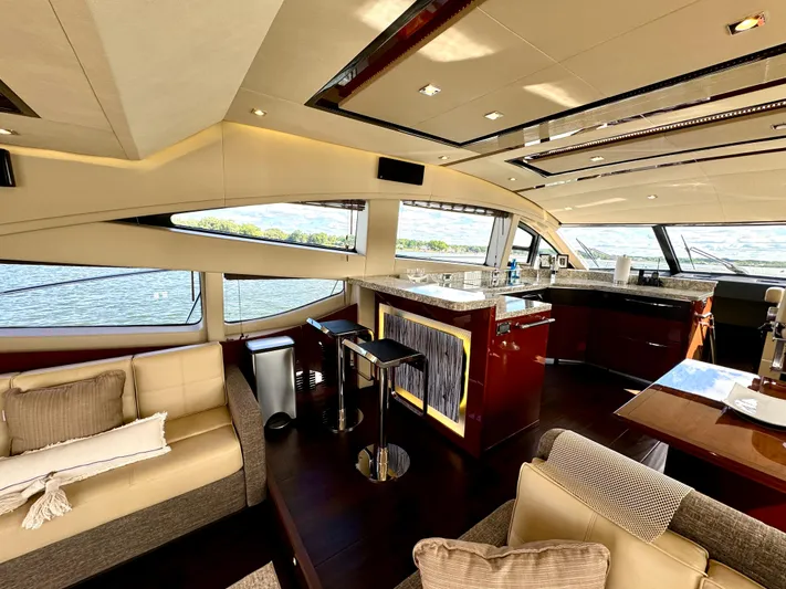 Kimberlee Dawn Yacht Photos Pics Galley Bar w/ (2) Stools - Custom Furnishings