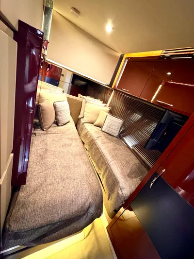 Kimberlee Dawn Yacht Photos Pics Guest StateRoom - (2) Single Berth & Custom Fold Out Desk -  Port Side