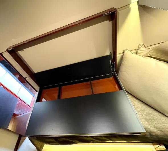 Kimberlee Dawn Yacht Photos Pics Guest StateRoom - (2) Single Berth & Custom Fold Out Desk -  Port Side