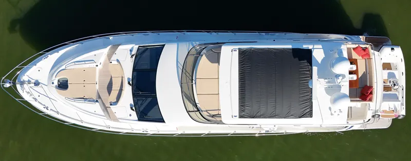 Kimberlee Dawn Yacht Photos Pics Ariel View w/ HardTop SunShade - Closed