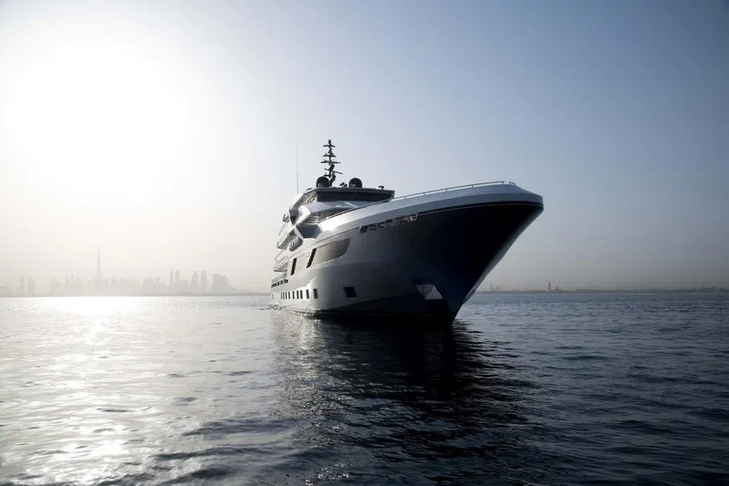 Available 2026 Yacht Photos Pics Luxury Majesty 175 yacht cruising at sunrise, 2026 model.