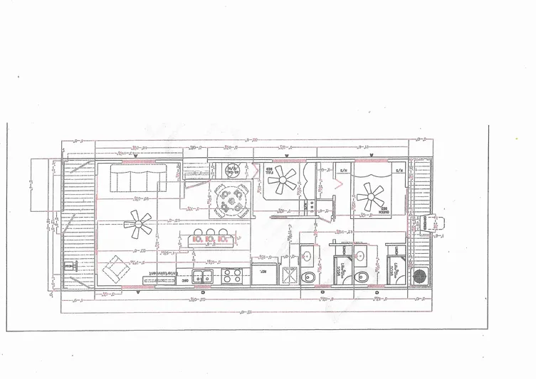  Yacht Photos Pics Floor plan of 2020 Destination Yachts 16x45 Condo Series, featuring spacious layout and amenities.