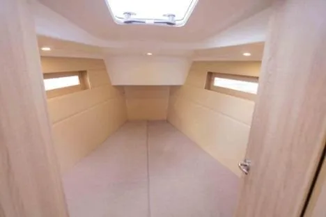  Yacht Photos Pics 2023 Viko Yachts S35 interior cabin with modern design and natural lighting.