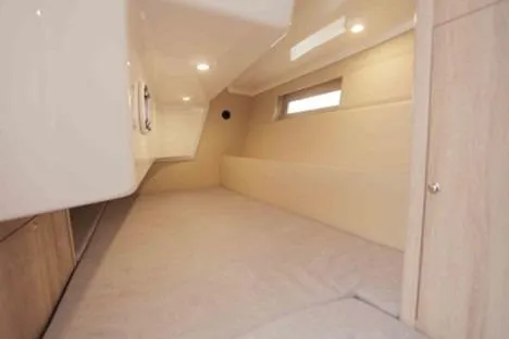  Yacht Photos Pics 2023 Viko Yachts S35 interior cabin with modern design and ambient lighting.