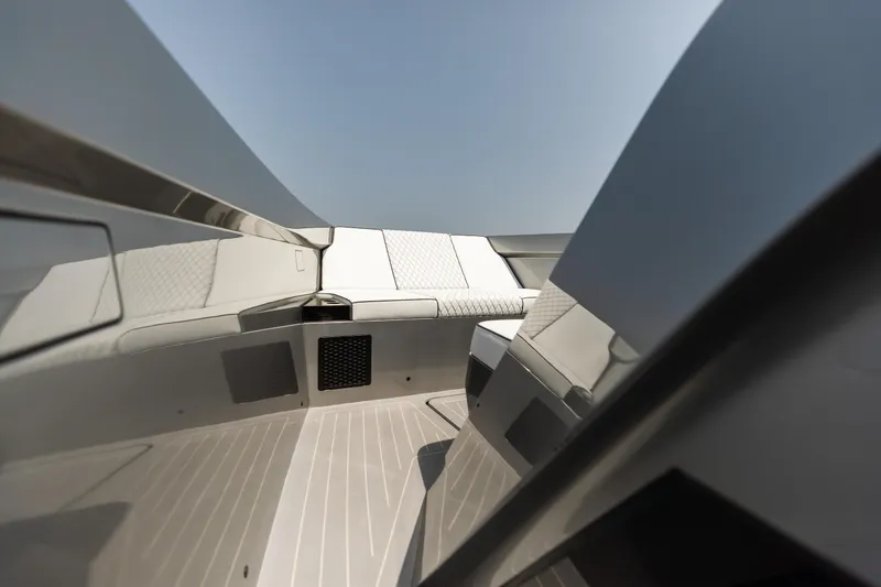  Yacht Photos Pics Interior view of Maori 46 Outboard boat, model year 2026.