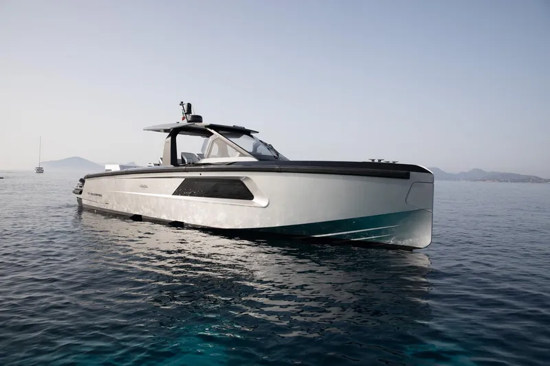  Yacht Photos Pics Maori 46 Outboard 2026 on calm waters.