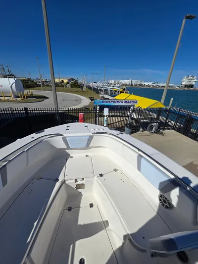 No Regrets Yacht Photos Pics 2022 Robalo R272 Center Console at Bluepoints Marina dock.