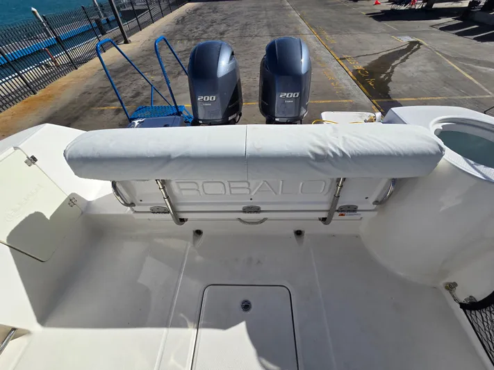 No Regrets Yacht Photos Pics Robalo R272 Center Console 2022 with twin outboard engines.