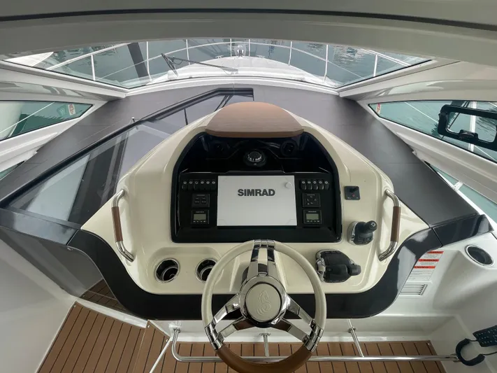  Yacht Photos Pics 2018 Beneteau Gran Turismo 40 helm with Simrad navigation system.