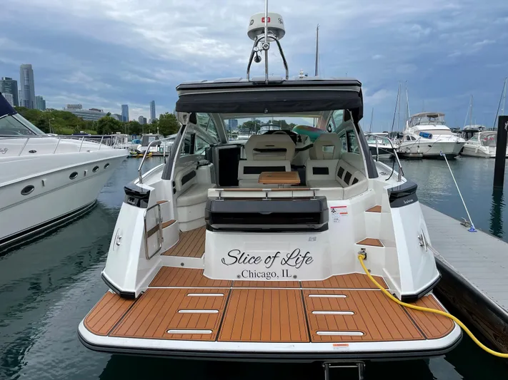  Yacht Photos Pics 2018 Beneteau Gran Turismo 40 yacht docked in Chicago marina.